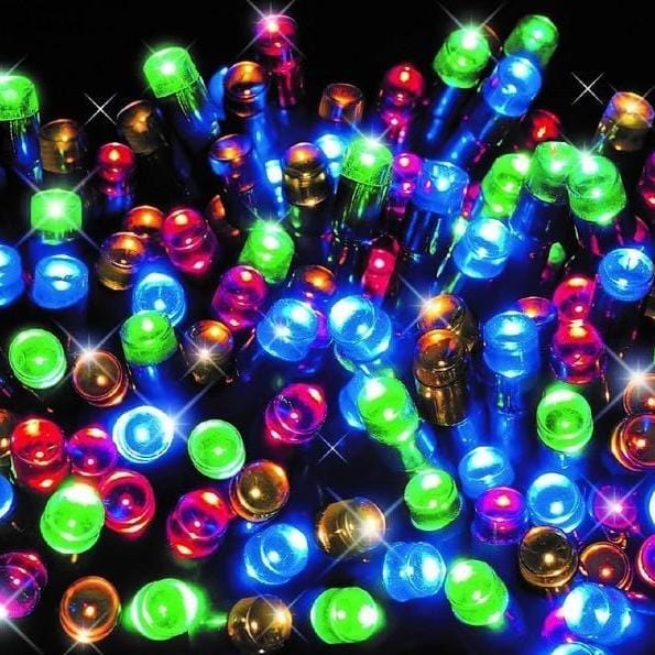Battery Operated 200 LED Timer Lights ¨C Available in 3 Colors - Multicolor