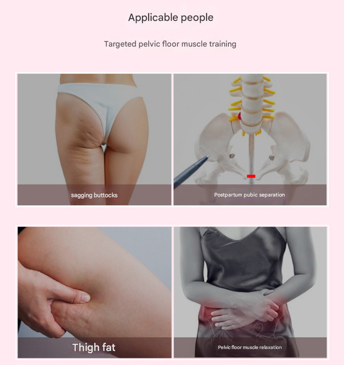 Pink Multi-functional Pelvic Floor Muscle Trainer - Postpartum Recovery and Leg Shaping Device