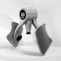 2-in-1 Sliver Smart LCD Counting Kegel Trainer for Glute Lifting & Leg Toning - Adjustable Resistance & 360° Rotating Baffles for Postpartum Recovery & Pelvic Health