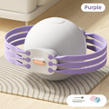 Purple 3-Level Resistance Pelvic Floor & Inner Thigh Trainer - Multi-Function Kegel Exercise Set with 25cm Yoga Ball & 3-Pair Resistance Rope