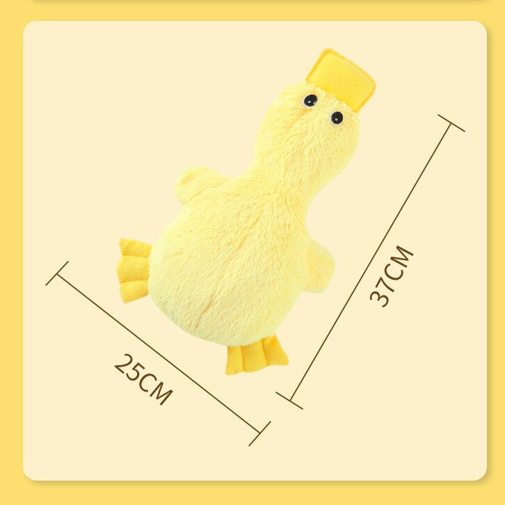 2-Pack Pink and yellow Plush Duck Dog Toy with Sound, Soft Fur and Squeaker for Teething & Dental Care – Durable Chew Toy for Dogs