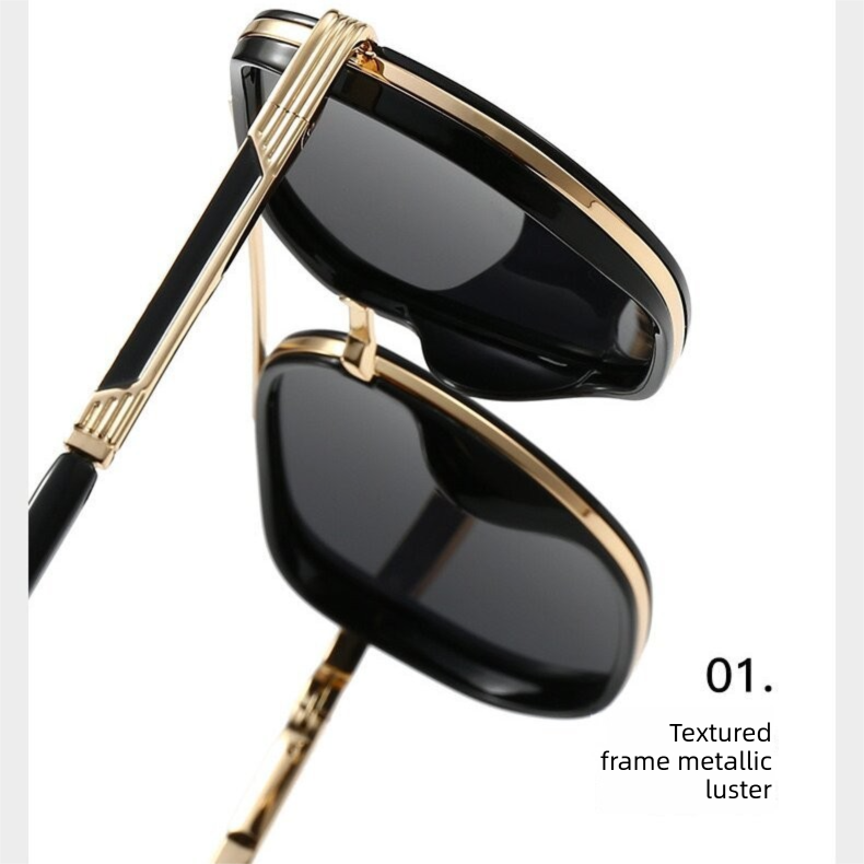 Mosa Tea Rectangular Sunglasses – Classic Frame Design with Adjustable Nose Pads for Daily Wear