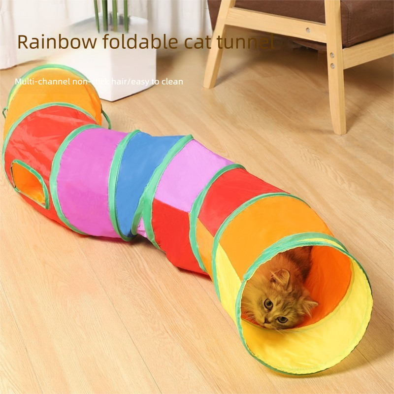 Cat Track Ball Toy – Wave-Shaped Wall Mount Puzzle for Indoor Cats, with Rolling Balls and Suction Cups(S-shaped)