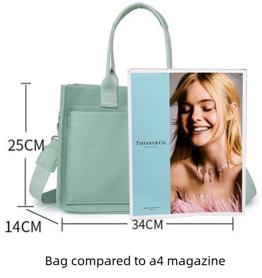 Khaki Large Canvas Tote Bag for Women - Multi-Pocket Utility Organiser with Wide Adjustable Shoulder Strap - Trendy Crossbody and Handheld Bag for Work, Shopping and Travel - Daily Comfort Solution