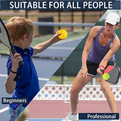 12-Pack Blue Professional Outdoor Pickleballs in Deluxe Gift Box - Seamless Crack-Resistant 40-Hole Training Balls Set