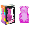 Purple Candy Gummy Bear Squishy Stress Relief Toy - Slow Rising Squeeze Fidget Toys for Kids, Soft TPR Sensory Toy for Anxiety Relief, Cute Kawaii Decompression Gift for Ages 3+