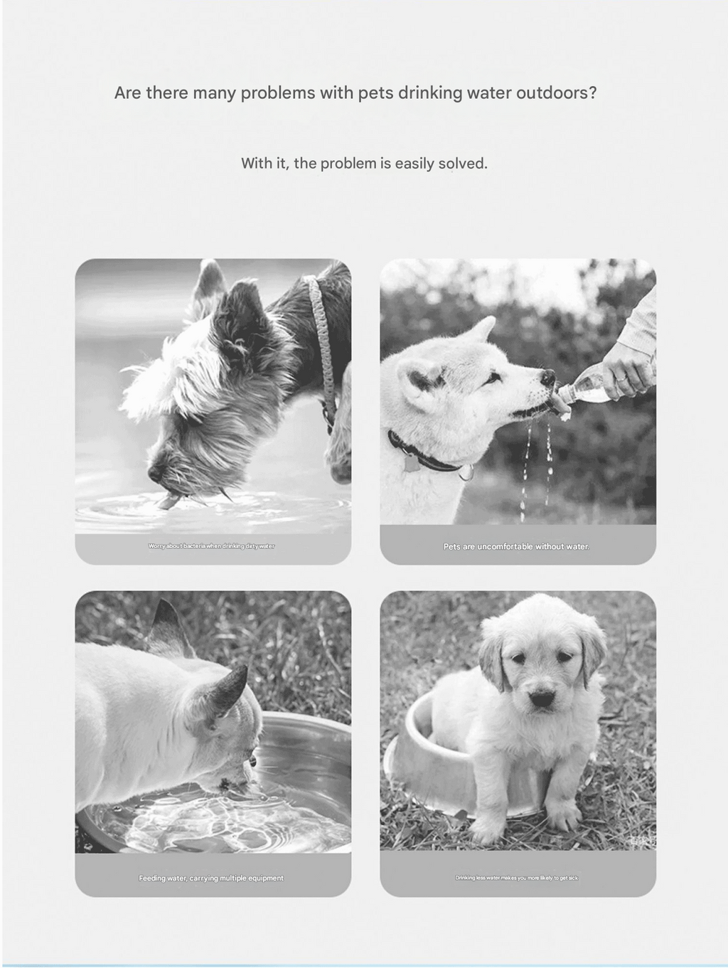 Yellow  Portable Dog Water Bottle with Food Container - 2-in-1 Leak-Proof Pet Travel Water Dispenser, Cloud-Shaped Drinking Bowl, Twist-to-Dispense Design, BPA-Free HIPS/PET Material for Walking Hiking Travel