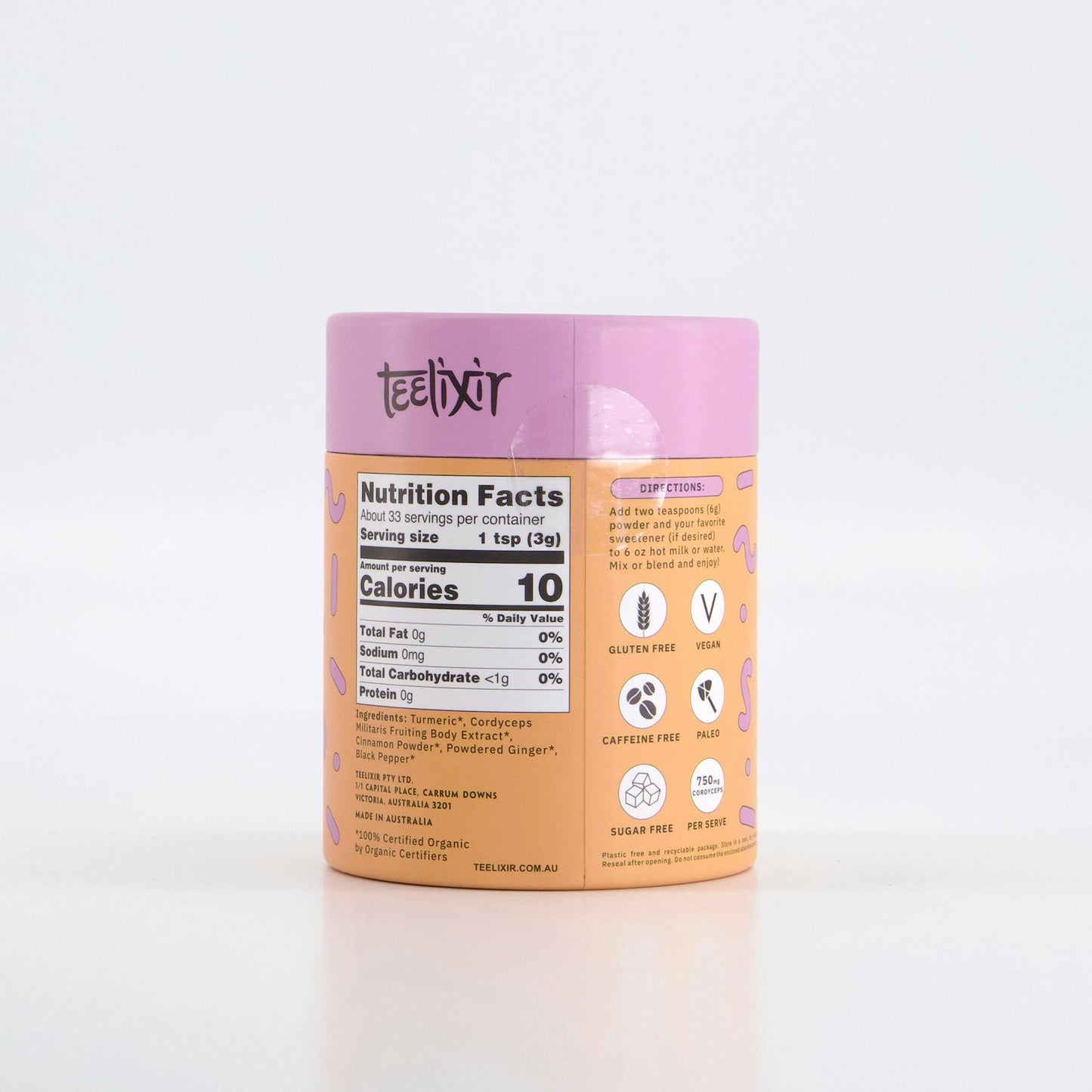 Organic Mushroom Turmeric Latte 100g