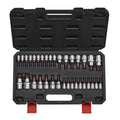 Torx Bit Socket Set, 34-Piece Solid Star and Tamper Proof T6-T70, S2 Alloy Steel and Cr-V Steel, 1/4 in, 3/8 in, and 1/2 in Drives, with Enhanced Storage Case, Torx Sockets for Hand Use