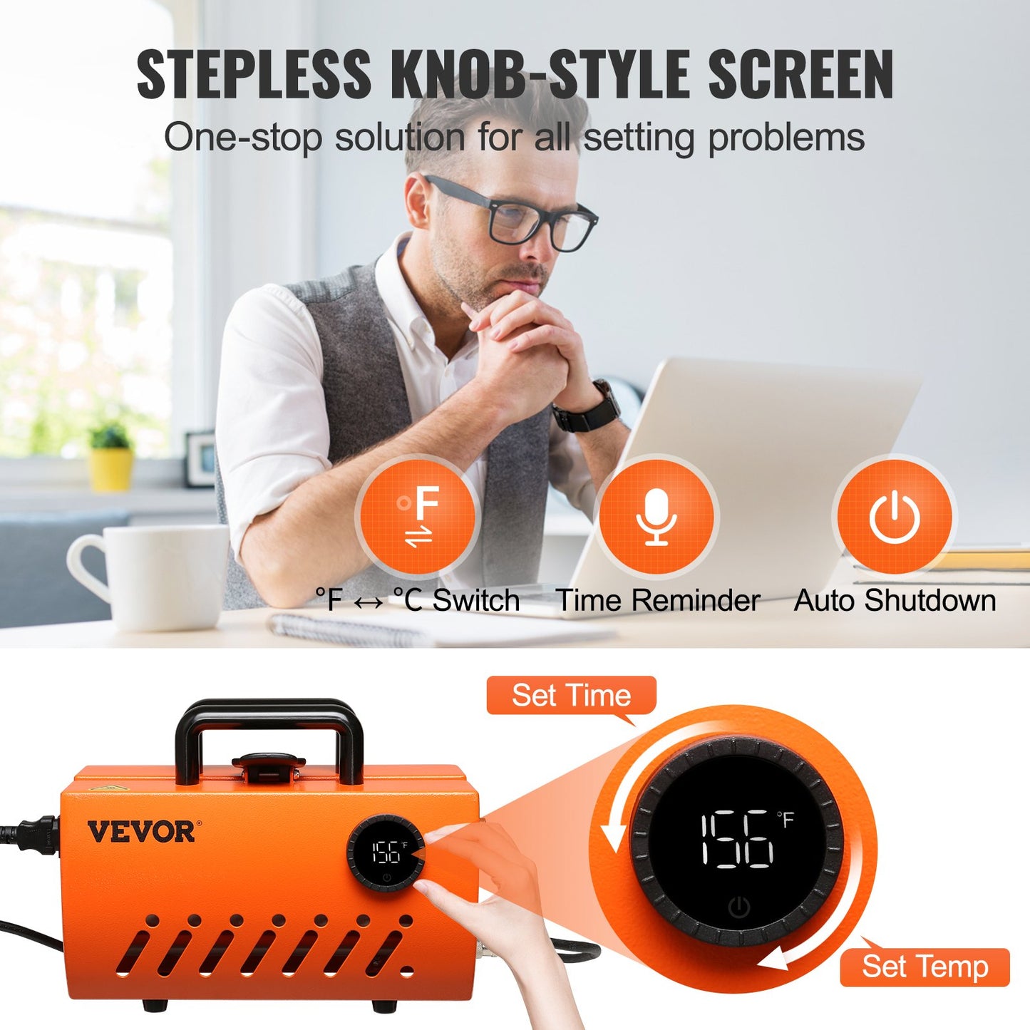 Mug Heat Press, 30oz Tumbler Heat Press Machine, Sublimation Transfer 11-15oz 16-25oz 30oz Straight Skinny Tumblers, Cup Heat Press with Heat-resist Gloves & Tape, DIY Ceramic Mugs Cups Glasses