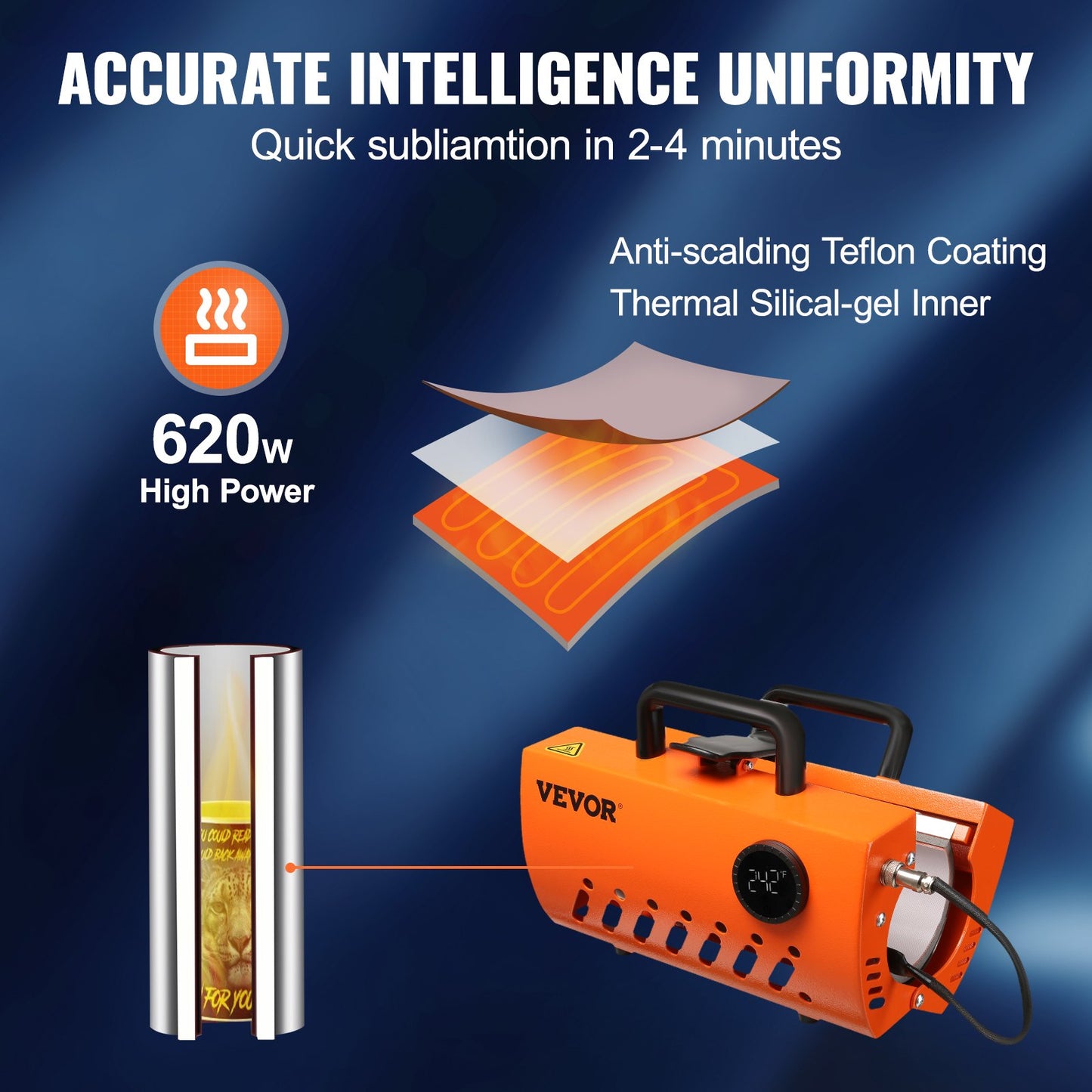 Mug Heat Press, 30oz Tumbler Heat Press Machine, Sublimation Transfer 11-15oz 16-25oz 30oz Straight Skinny Tumblers, Cup Heat Press with Heat-resist Gloves & Tape, DIY Ceramic Mugs Cups Glasses