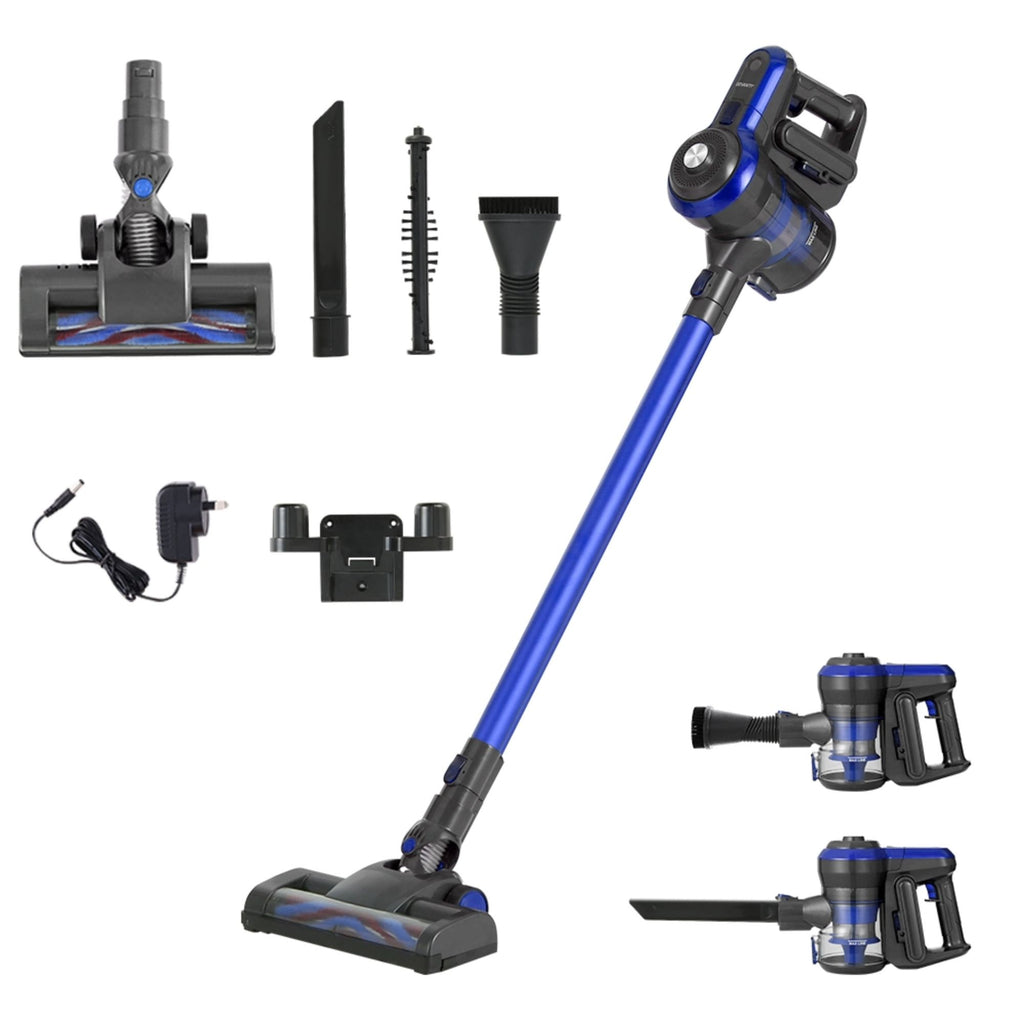 Devanti Stick Vacuum Cleaner Brushless Cordless 250W Blue