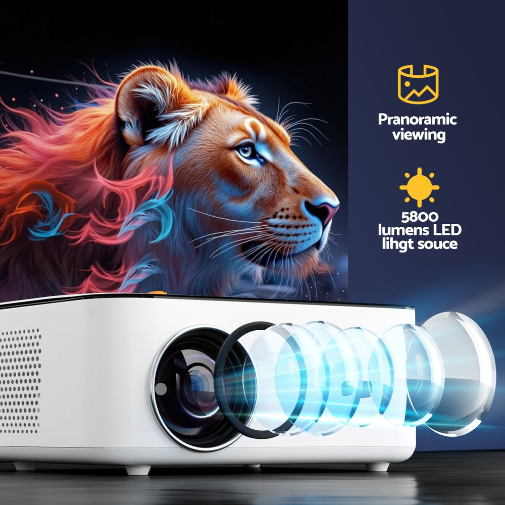 Devanti Video Project 4K 1080P Android 5G Wifi Home Cinema