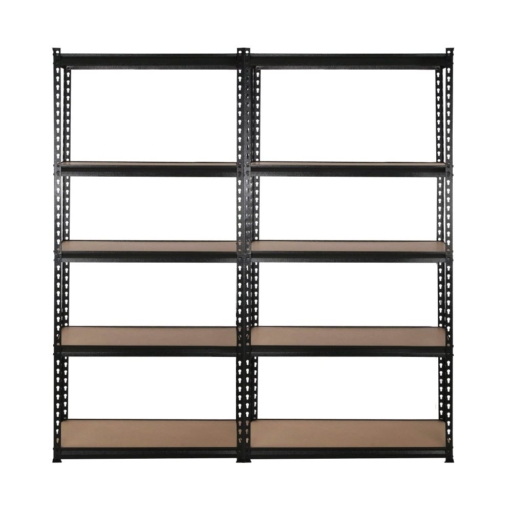 4x1.8M Garage Shelving Warehouse Rack Pallet Racking Storage Shelve Black