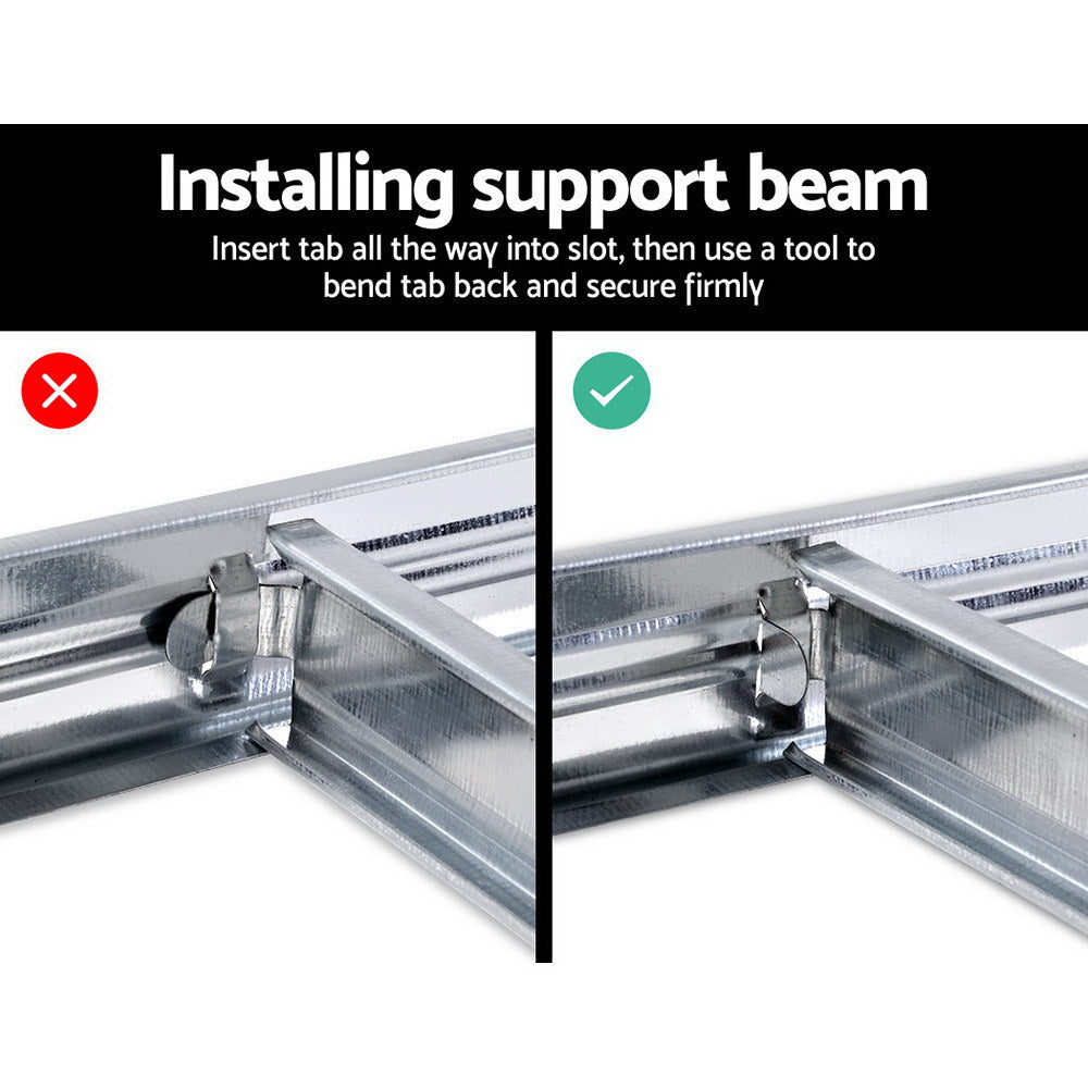 5x1.8M Garage Shelving Warehouse Rack Pallet Racking Storage Shelf Silver