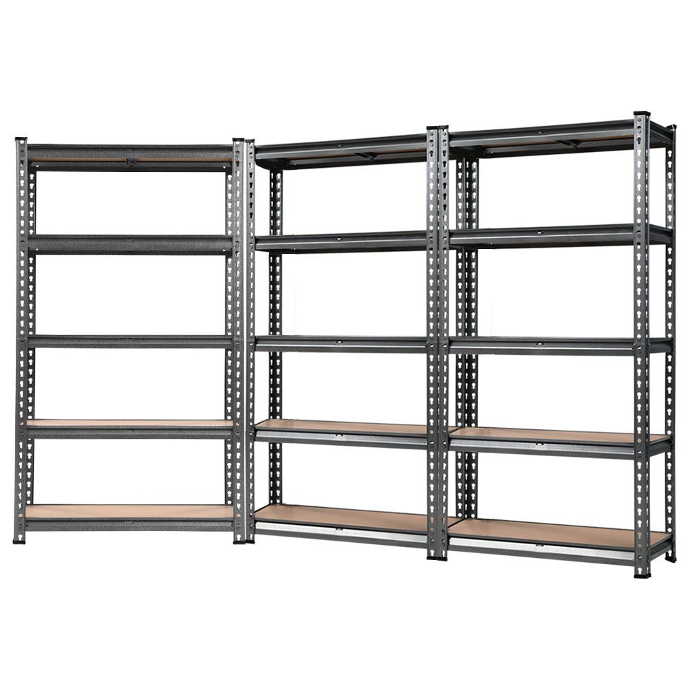3x1.5M Garage Shelving Warehouse Rack Pallet Racking Storage Charcoal