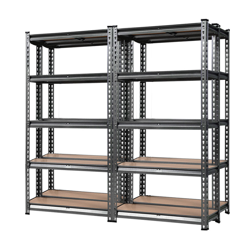 4x1.5M Garage Shelving Warehouse Rack Pallet Racking Storage Charcoal