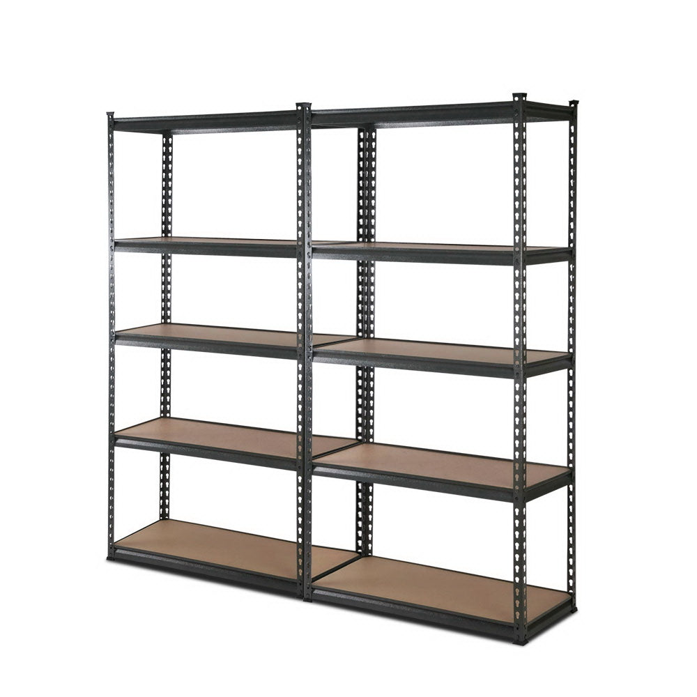 2x1.8M Garage Shelving Warehouse Rack Pallet Racking Storage Charcoal