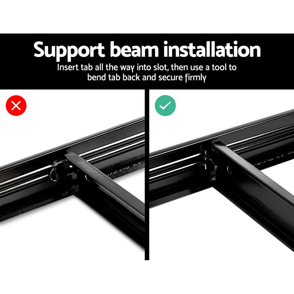 3x1.8M Garage Shelving Warehouse Rack Pallet Racking Storage Shelf Black