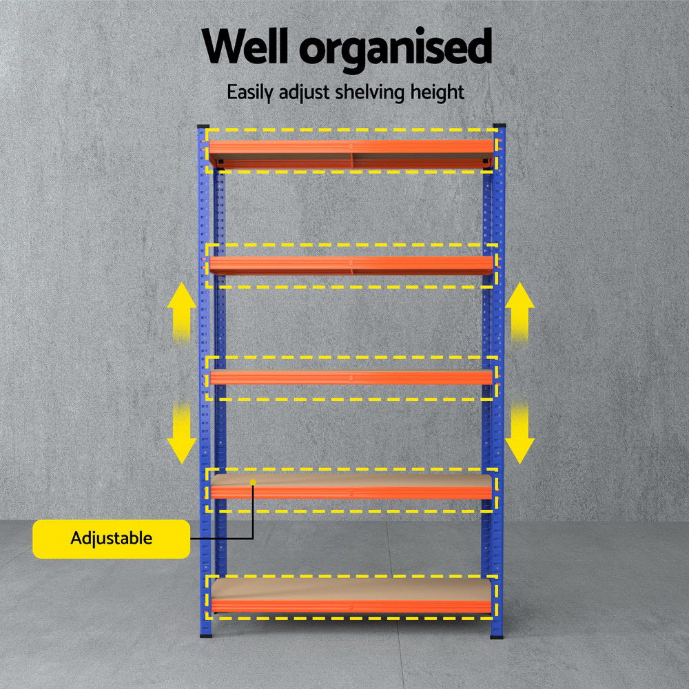 5 x 1.8M Garage Shelving Warehouse Rack