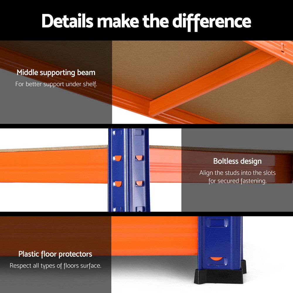 5 x 1.8M Garage Shelving Warehouse Rack