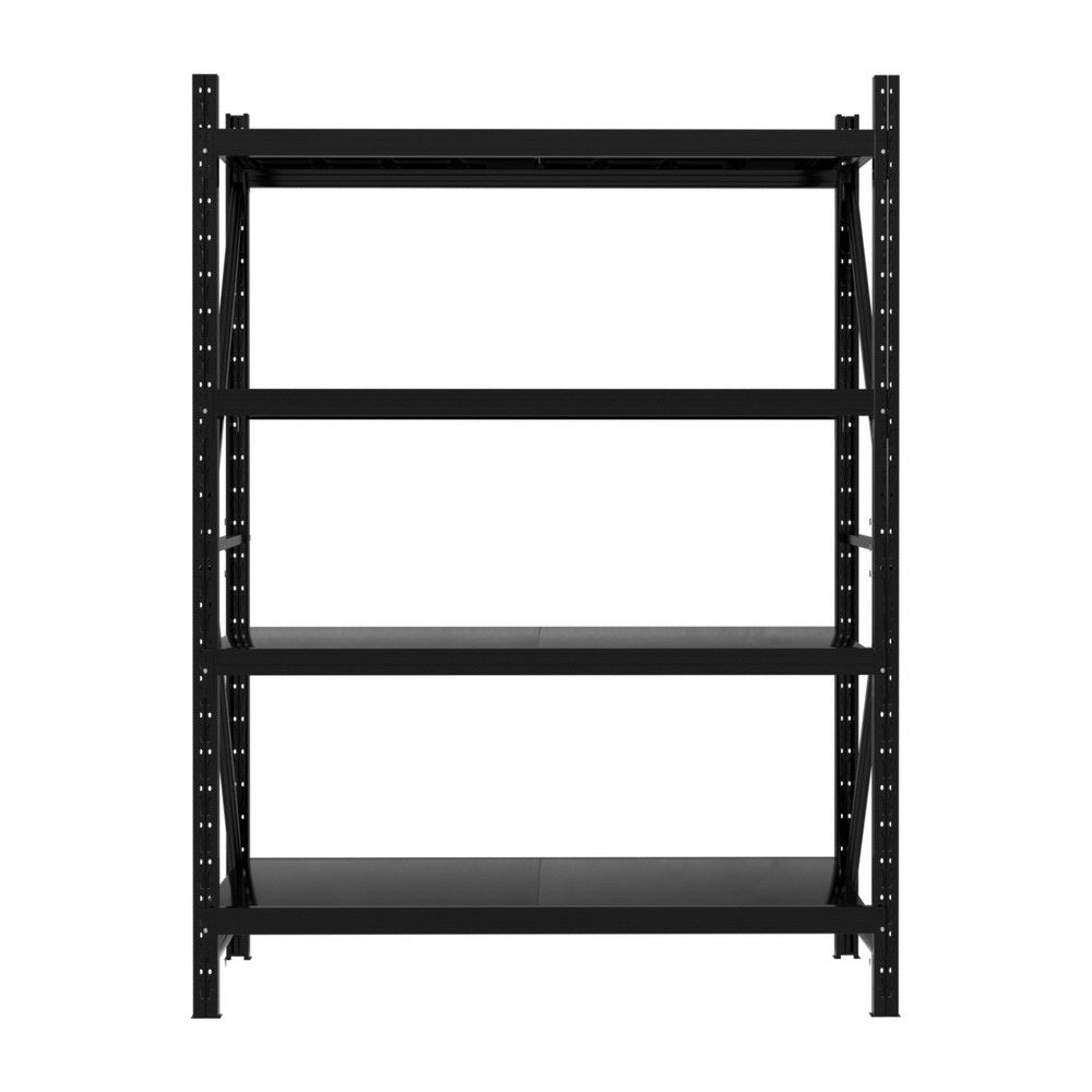 2Mx1.5M Garage Shelving Warehouse Rack Black