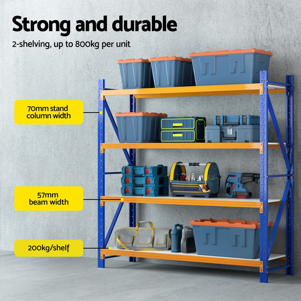 4Mx2M Garage Shelving Warehouse Rack
