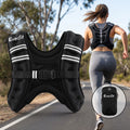Everfit 3kg Weighted Vest Men Women, Reflective Running Vest with Armband Pouch