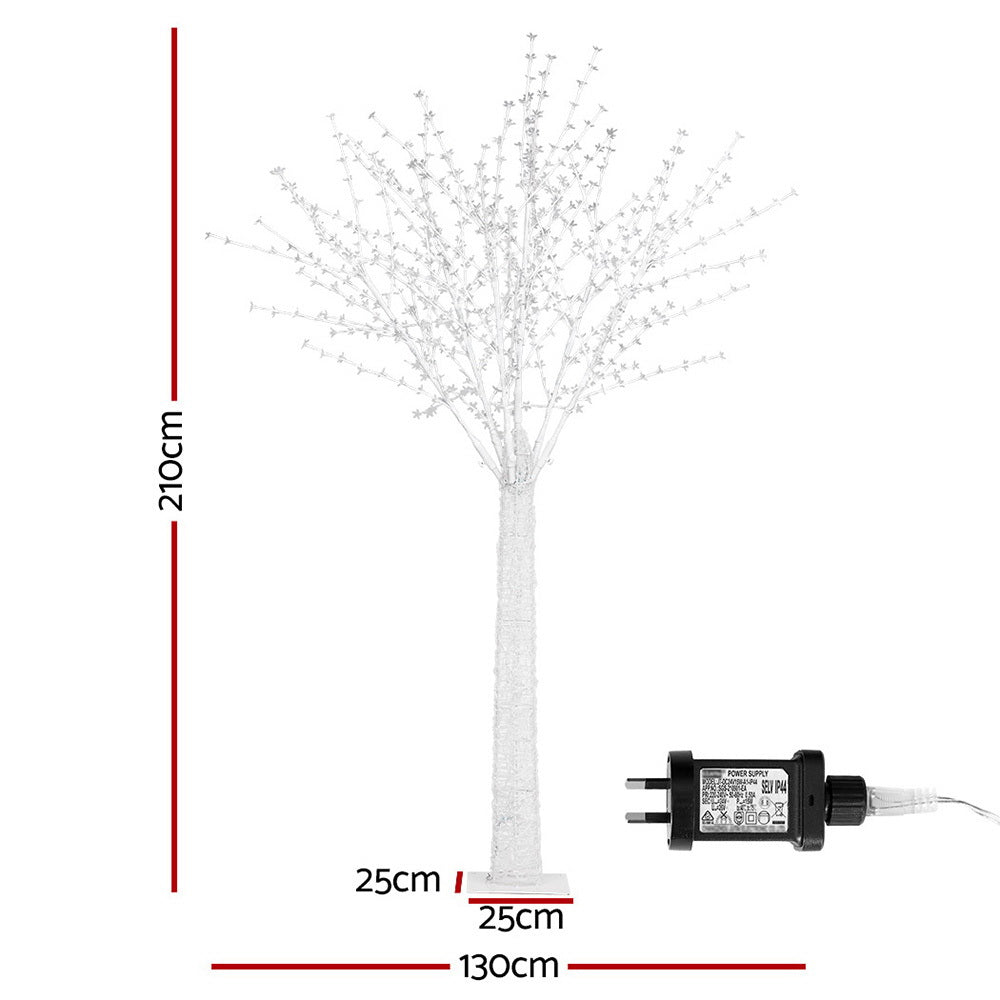 2.1M Christmas Tree 780 LED Lights Cherry Blossom Trees