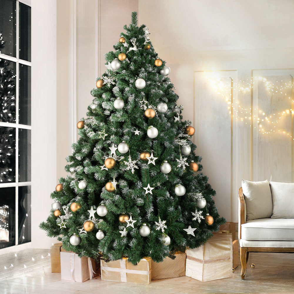 Christmas Tree 2.1M Xmas Trees Decorations Snowy 1250 Tips