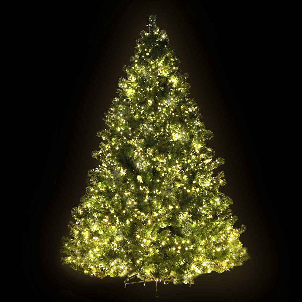 Christmas Tree 2.4M Xmas Tree Decorations 3190 LEDs 8 Light Mode