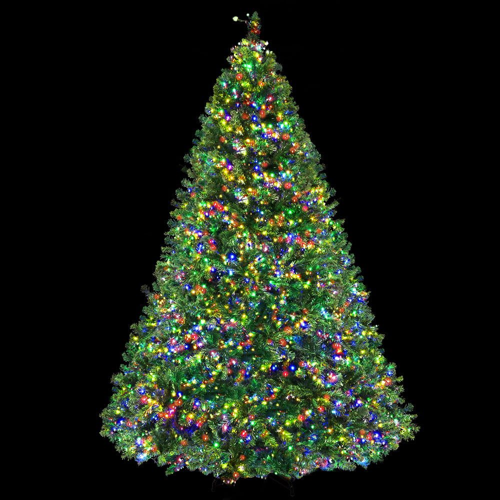 Christmas Tree 2.4M Xmas Tree Decoration 8 Light Mode Multi Colour