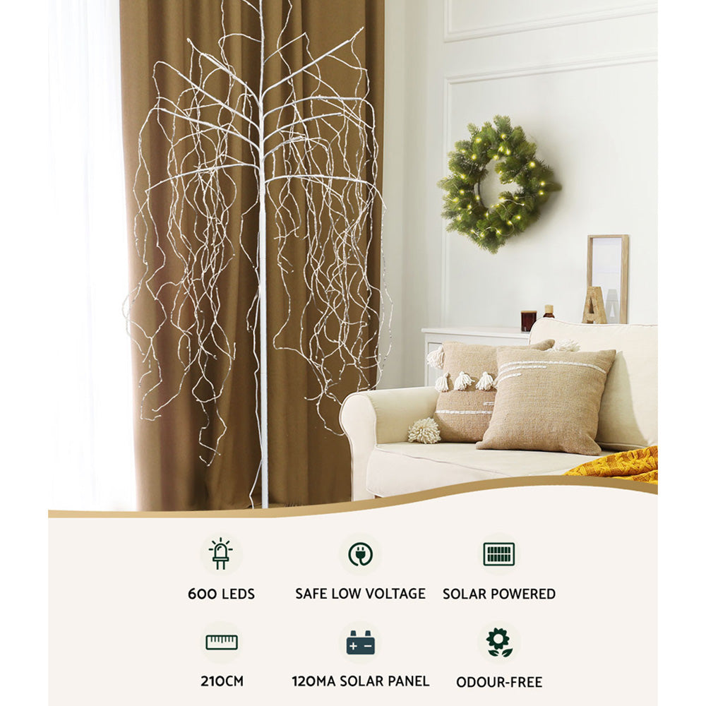 2.1M Christmas Tree 600 LED Solar