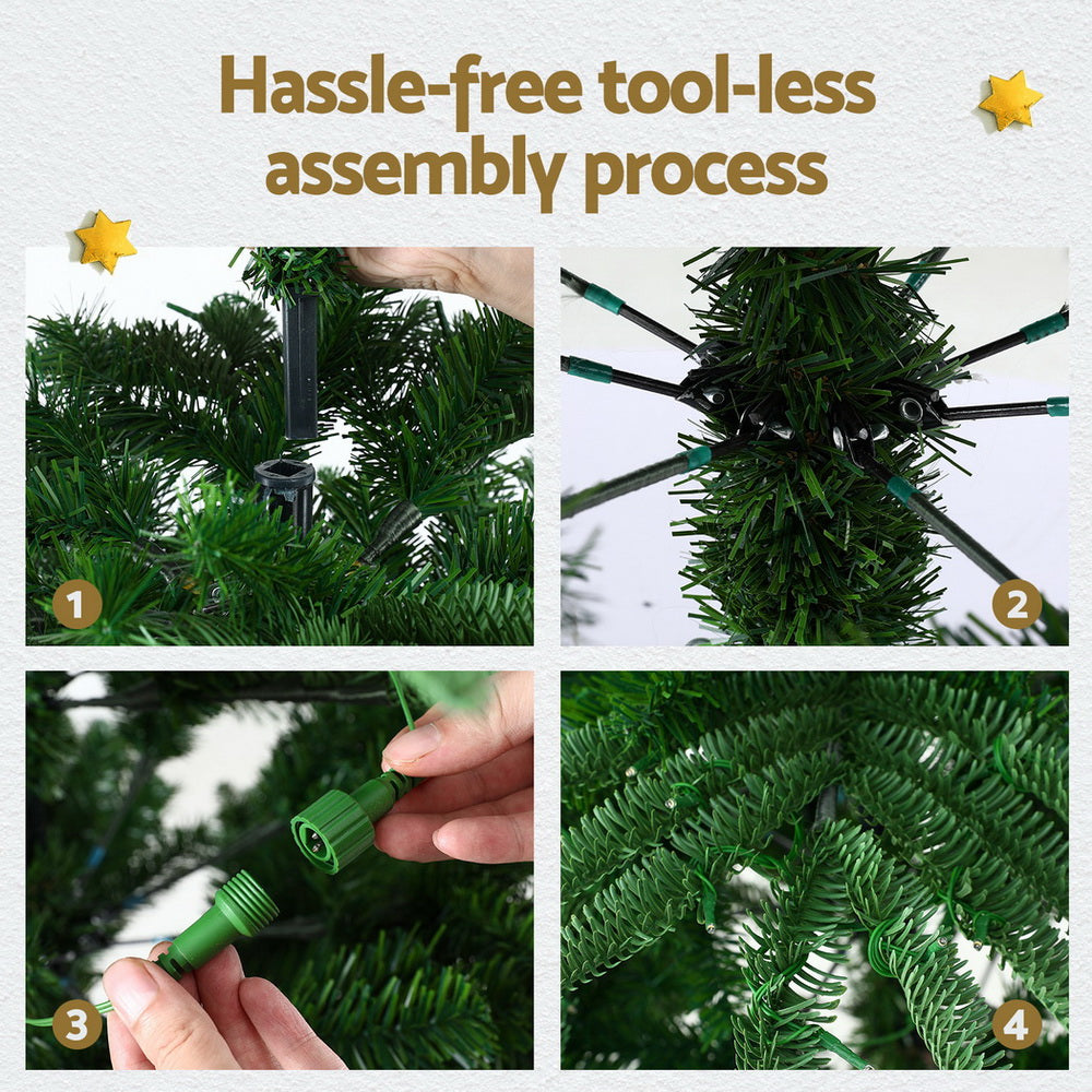 Christmas Tree 2.1M LED Sparse Xmas Tree 860 Tips Party Decoration