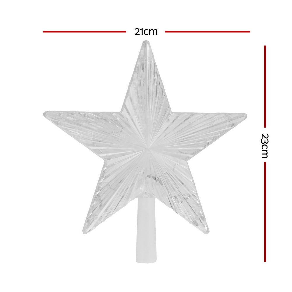 Christmas Tree Topper Star RGB LED Xmas Decor 80 Modes APP Control