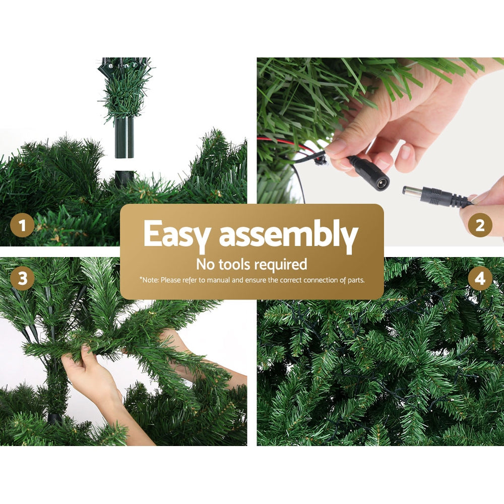 Christmas Tree 1.8m Xmas Tree Decorations 874 LED 8 Light Mode