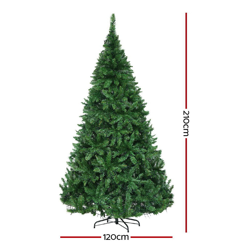 Christmas Tree 2.1m Xmas Tree Decorations 1134 LEDs 8 Light Mode