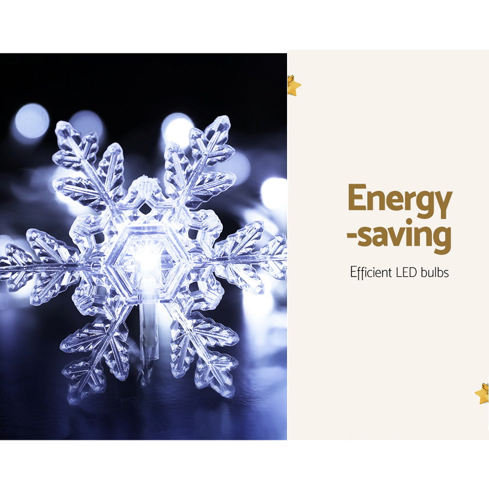 Christmas Lights 80 LED 3M Icicle Light Snow Decorations