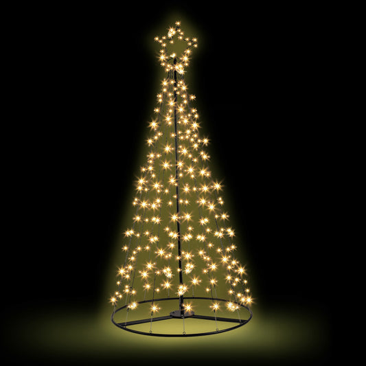 2.1M Christmas Tree LED Solar Warm