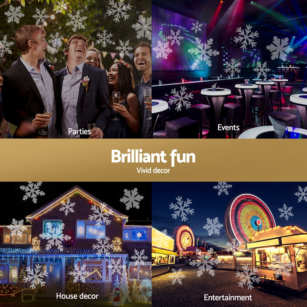 Christmas Lights Laser Light Snowflake Projector Indoor Outdoor