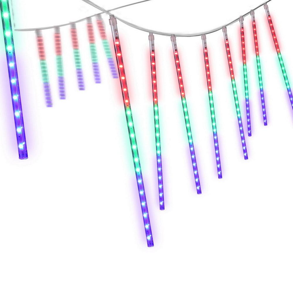 7M Christmas Lights Shower Light 288 LED Icicle Falling Metor