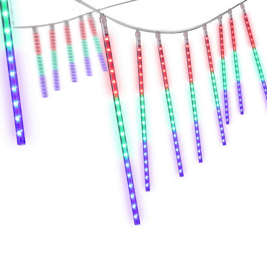 7M Christmas Lights Shower Light 288 LED Icicle Falling Metor