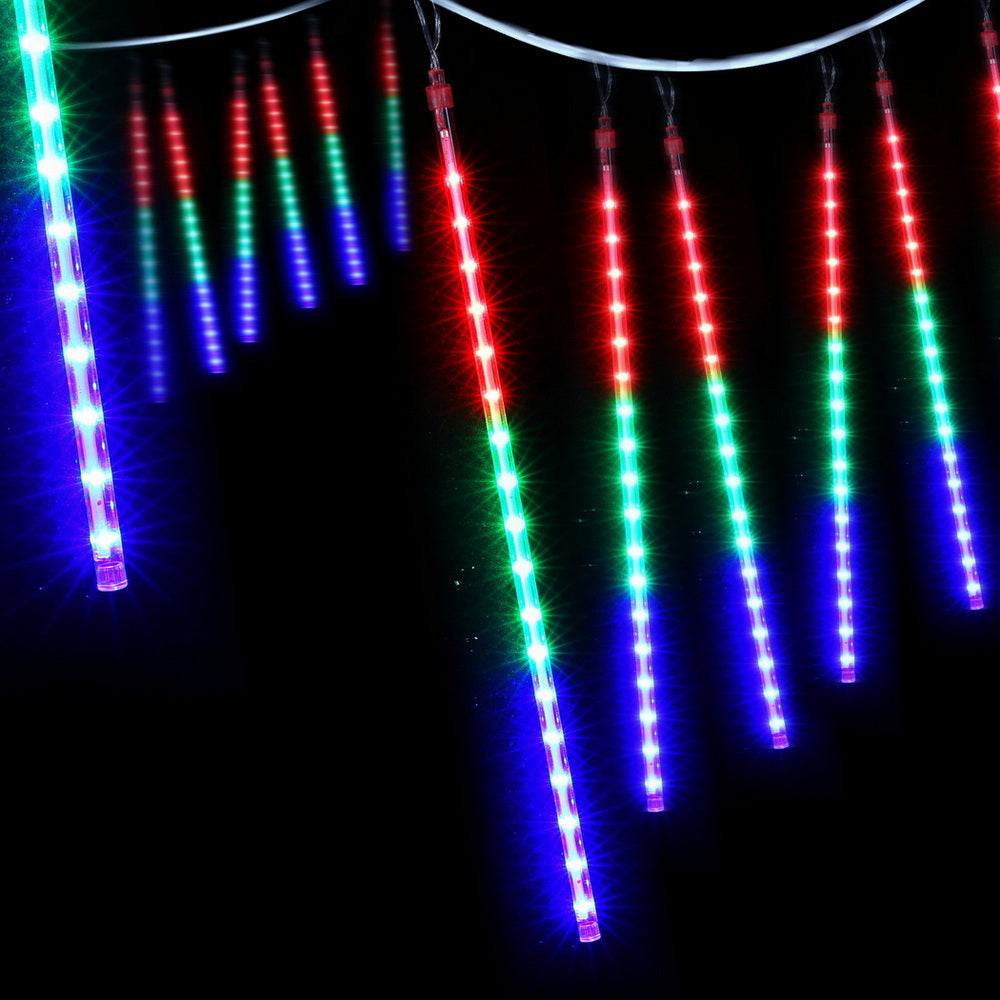 7M Christmas Lights Shower Light 288 LED Icicle Falling Metor