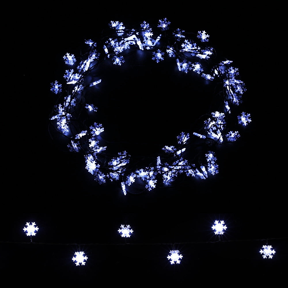 Christmas Lights 100 LED 10M String Light Snow Decorations