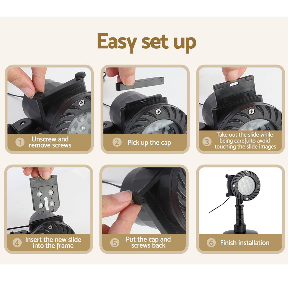 1X Projector Light Christmas Lights Laser Outdoor Decorations