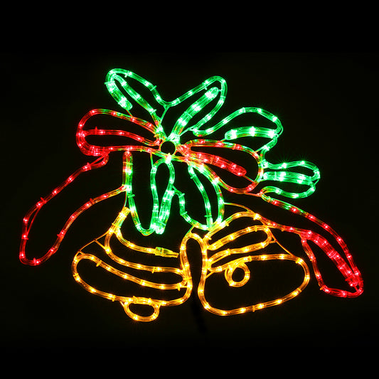 0.76M Christmas Lights 216 LED Bell Motif Light Decorations
