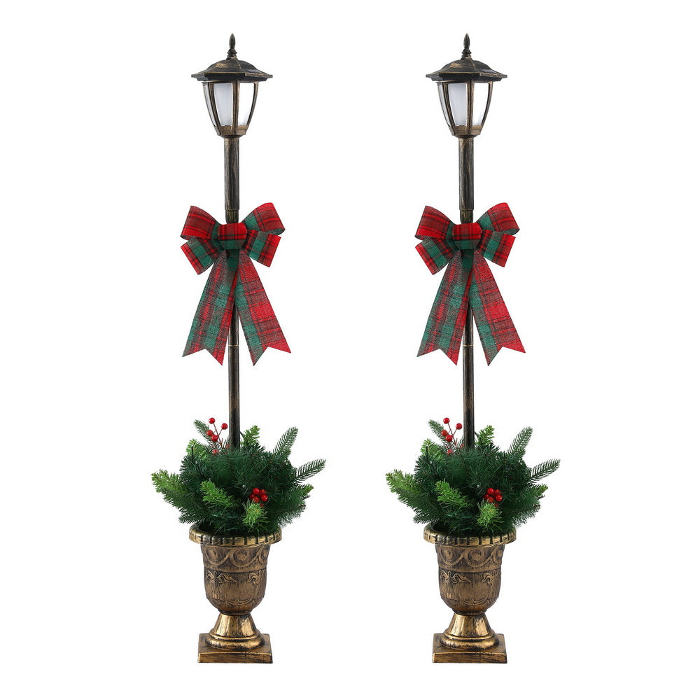 Christmas Lights 125cm Lamp Post 50 LED Fairy Light Decorations