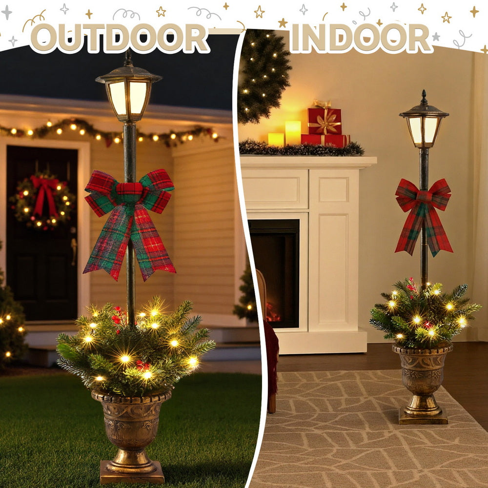 Christmas Lights 125cm Lamp Post 50 LED Fairy Light Decorations