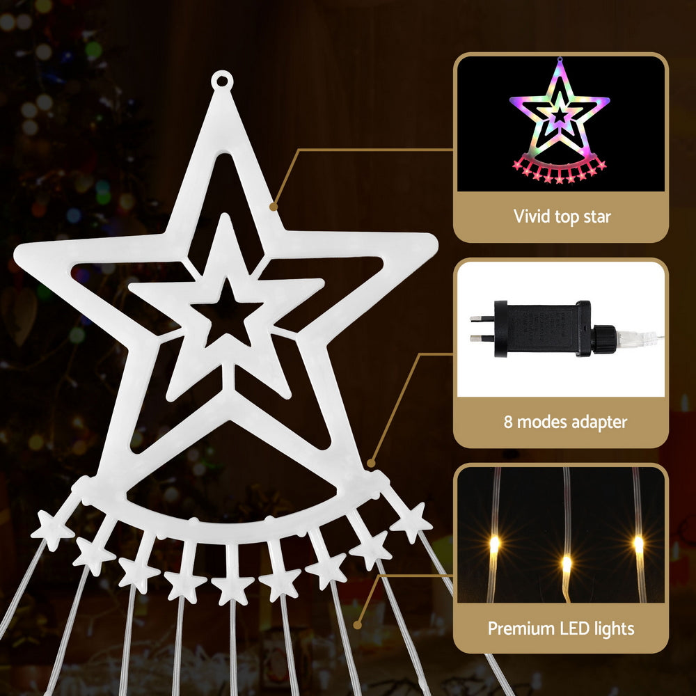 3.8M Christmas Lights Waterfall String Light 340 LED