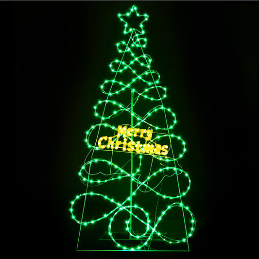 1.7M Christmas Tree 230 LED RGB Motif Lights